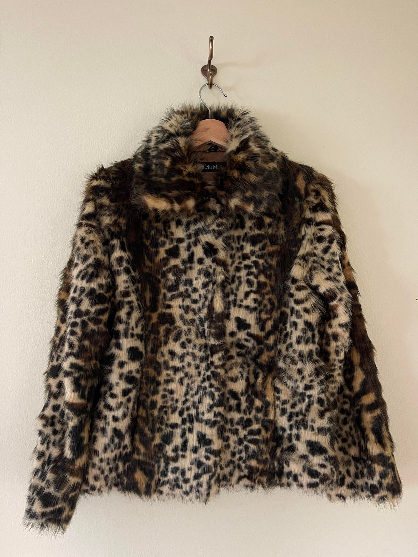 Vintage Leopard Faux Fur Jacket