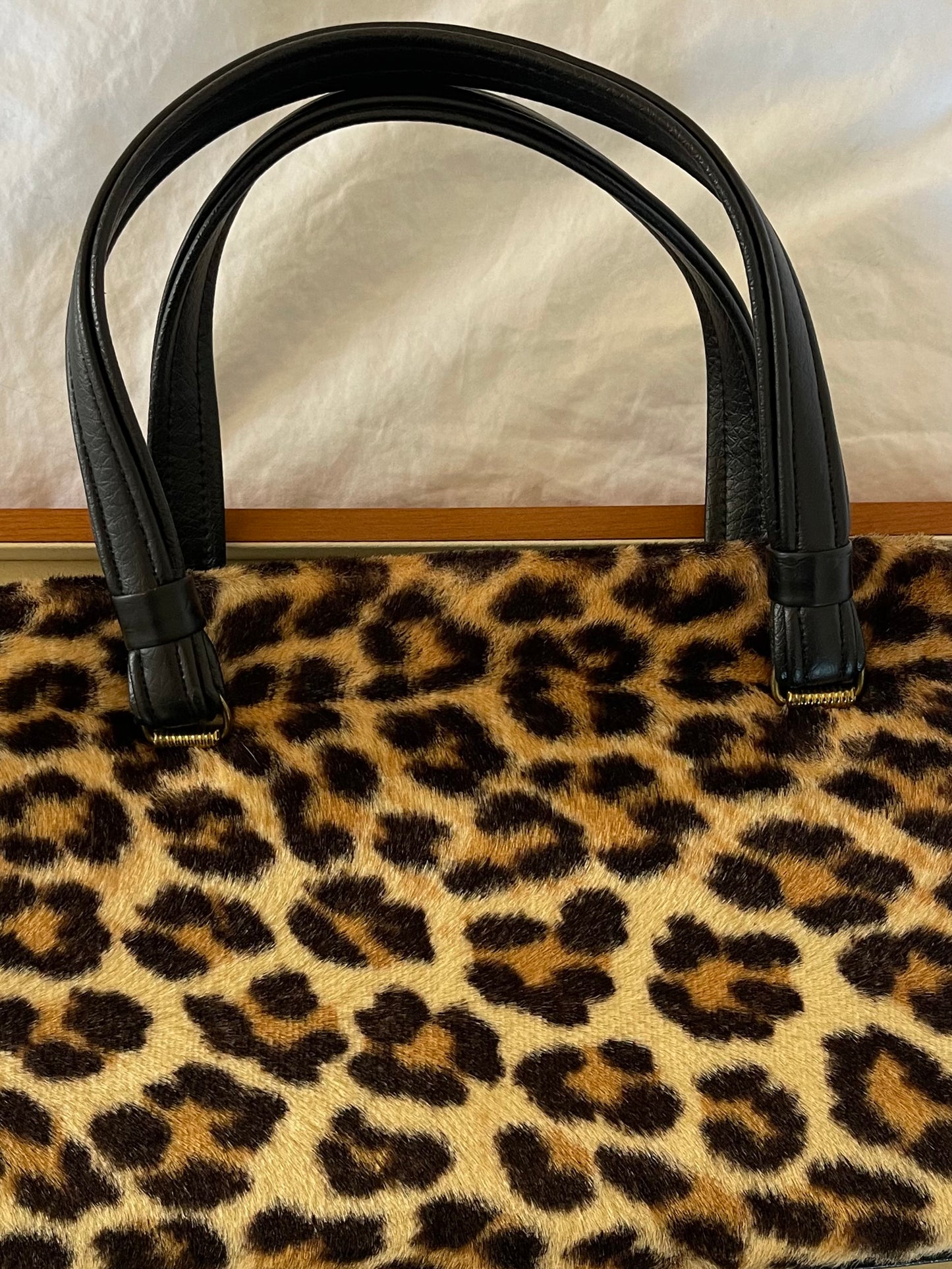 Vintage Rare 1960s Leopard Shoulder Bag