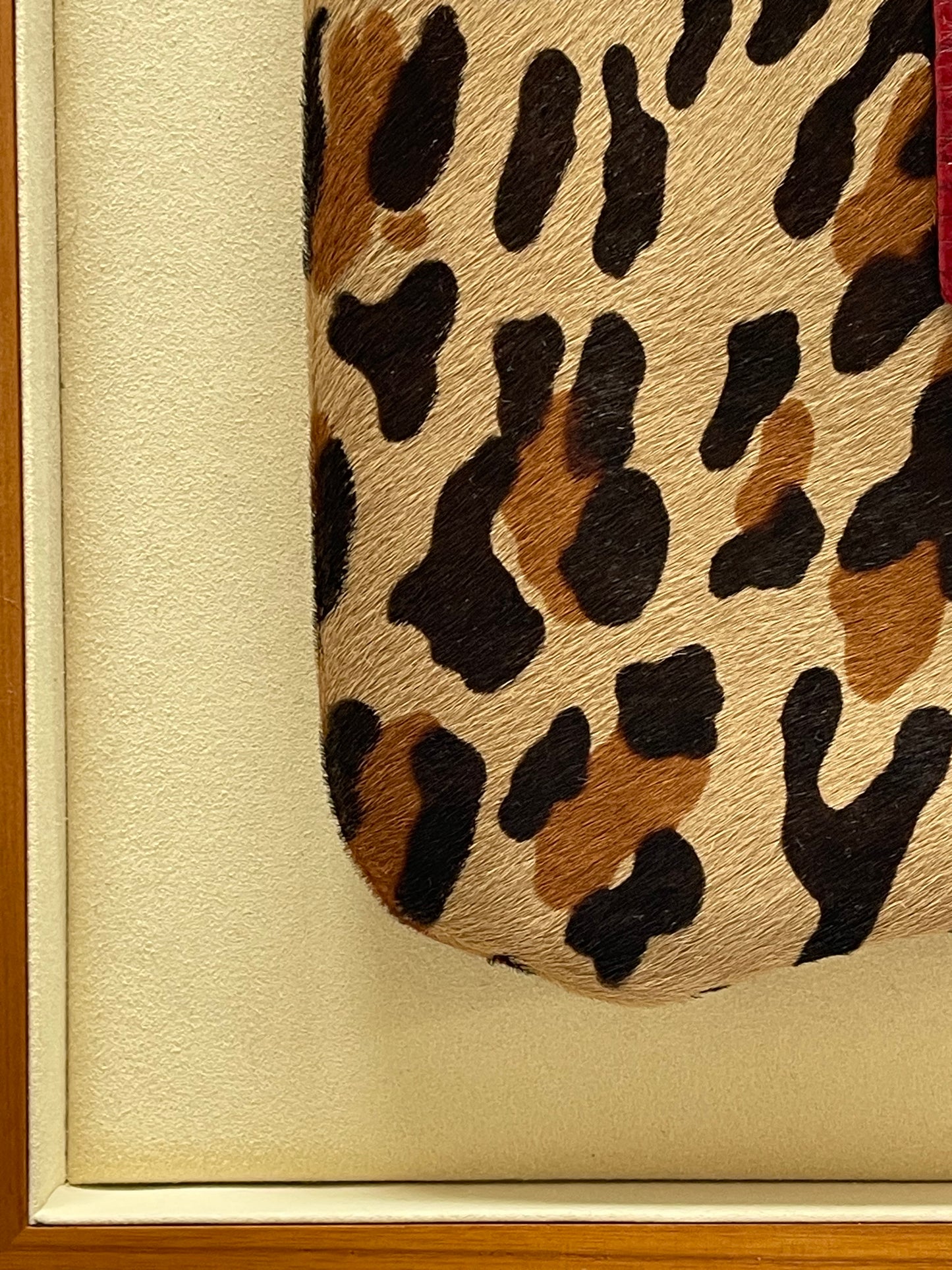 Genuine Crocodile and Pony Hair Leopard Clutch