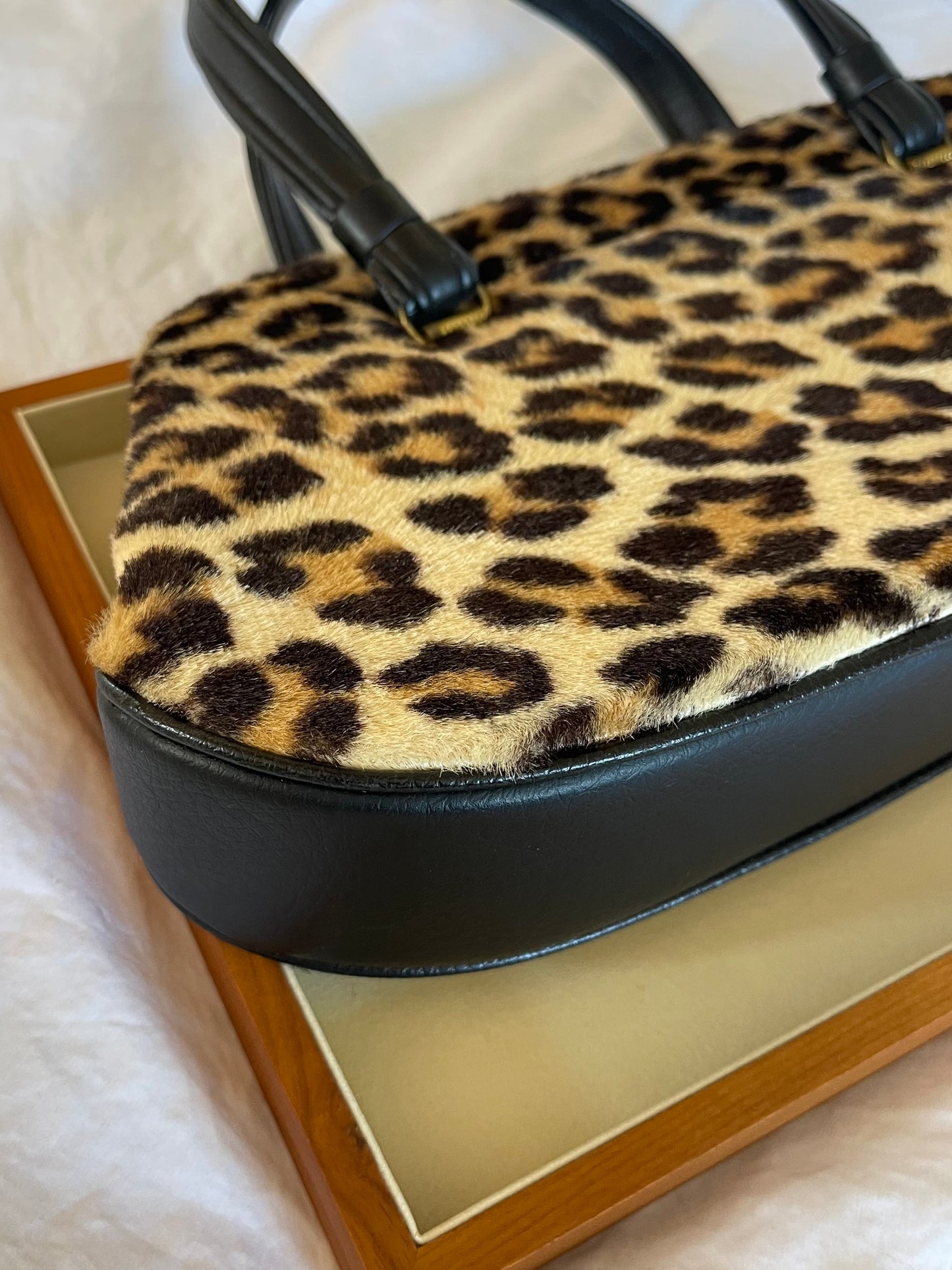 Vintage Rare 1960s Leopard Shoulder Bag