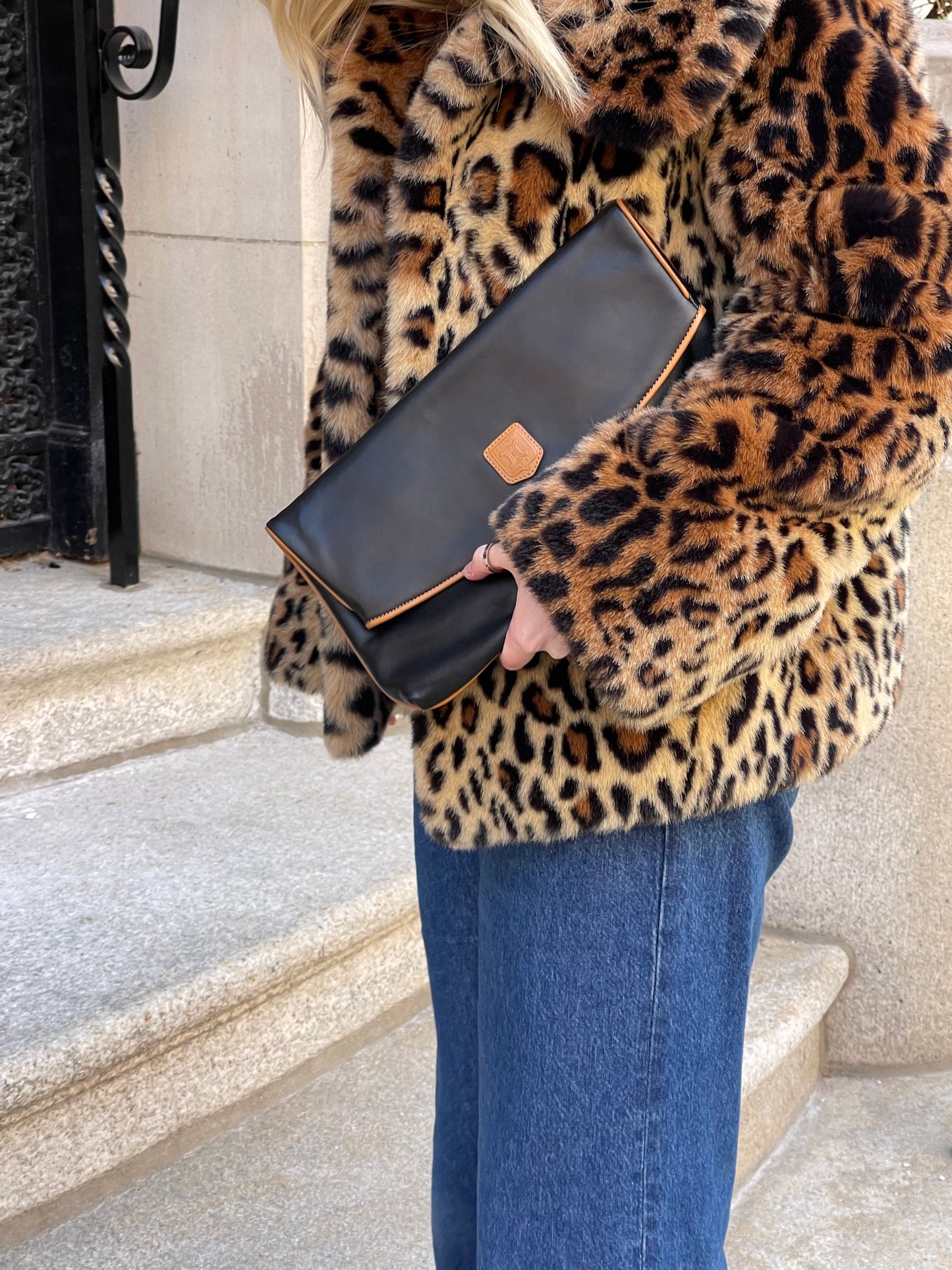 Vintage Celine Triomphe Clutch