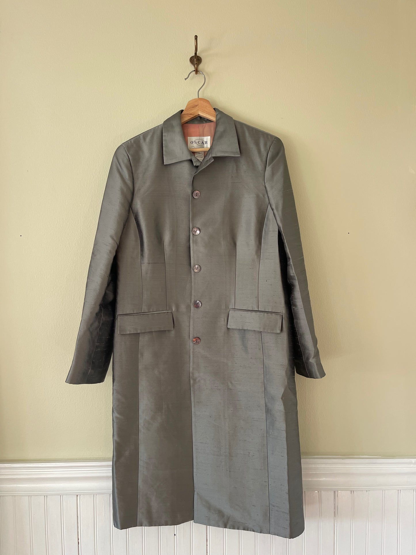 Oscar de la Renta Vintage Silk Coat