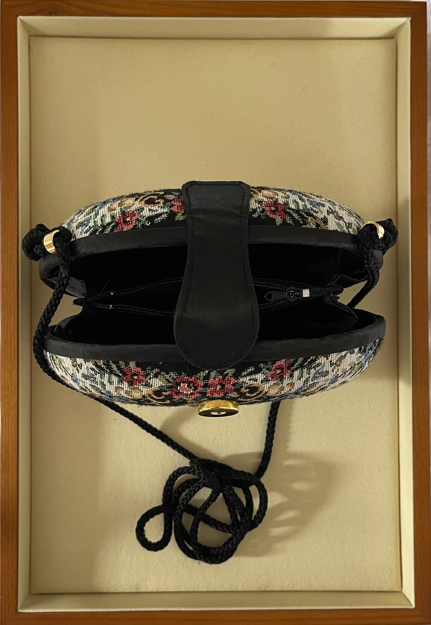 Vintage Tapestry Clutch with Tassels