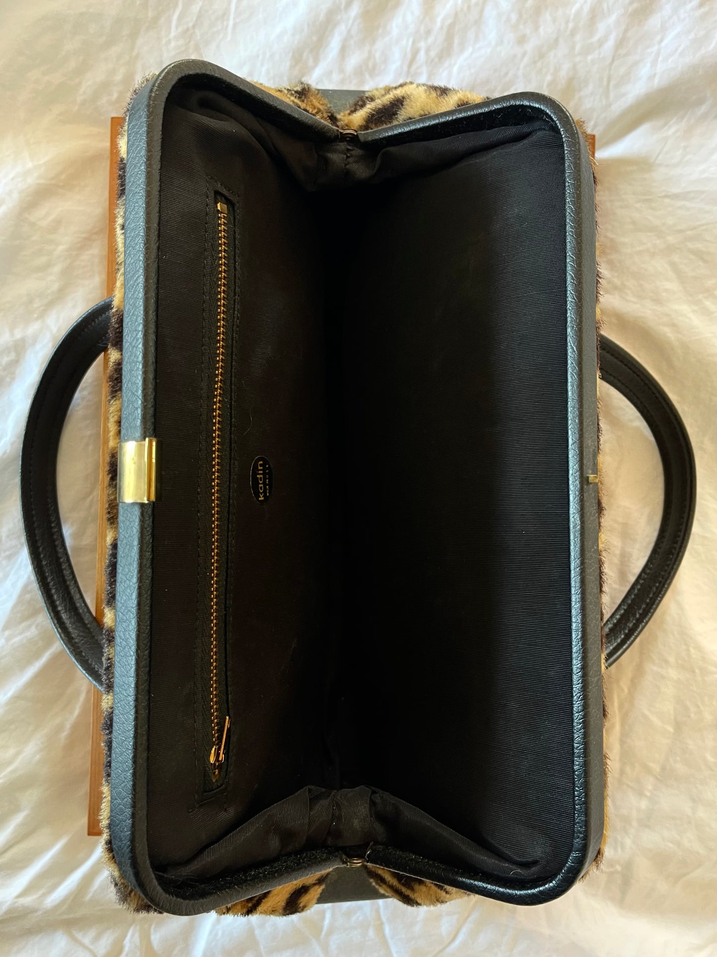 Vintage Rare 1960s Leopard Shoulder Bag