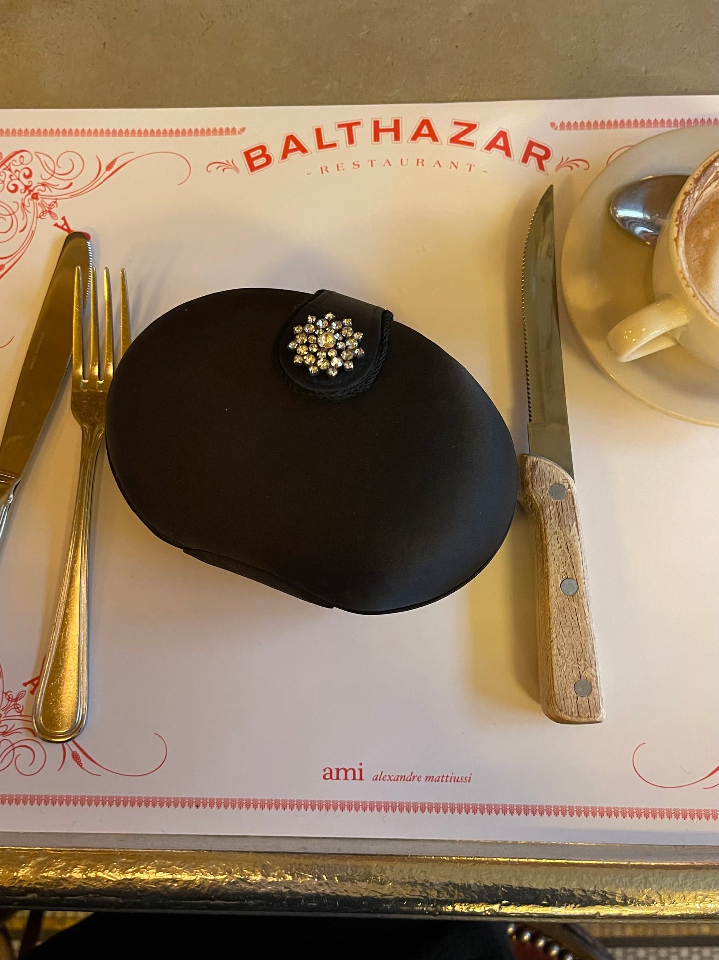 Black Vintage Clutch Bag