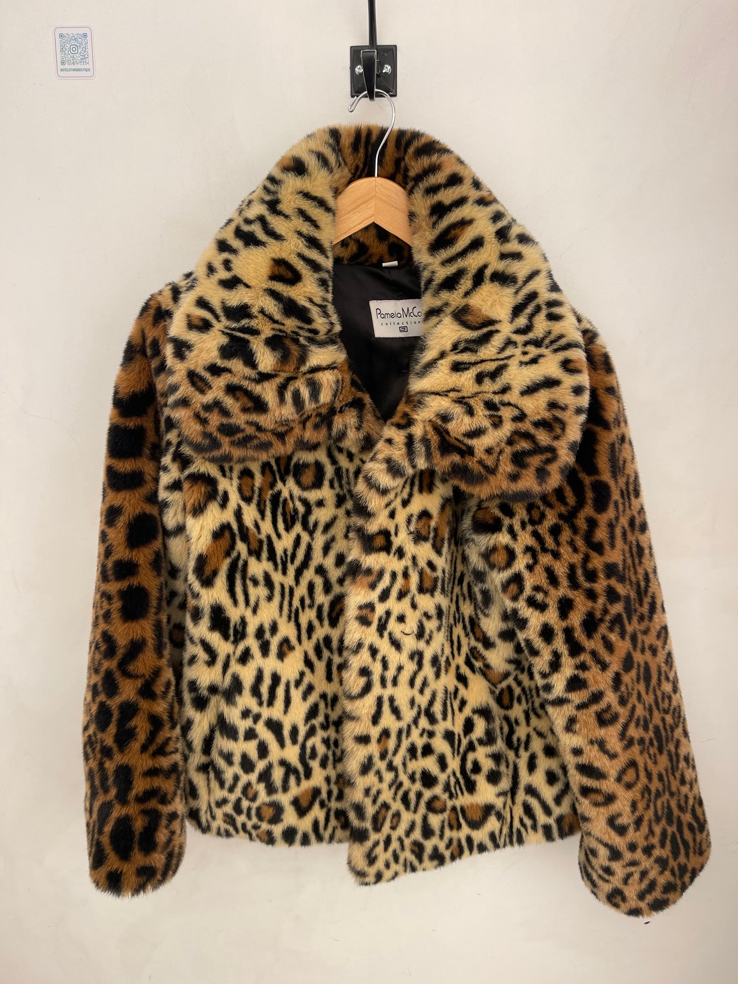 90s Leopard Faux Fur Jacket