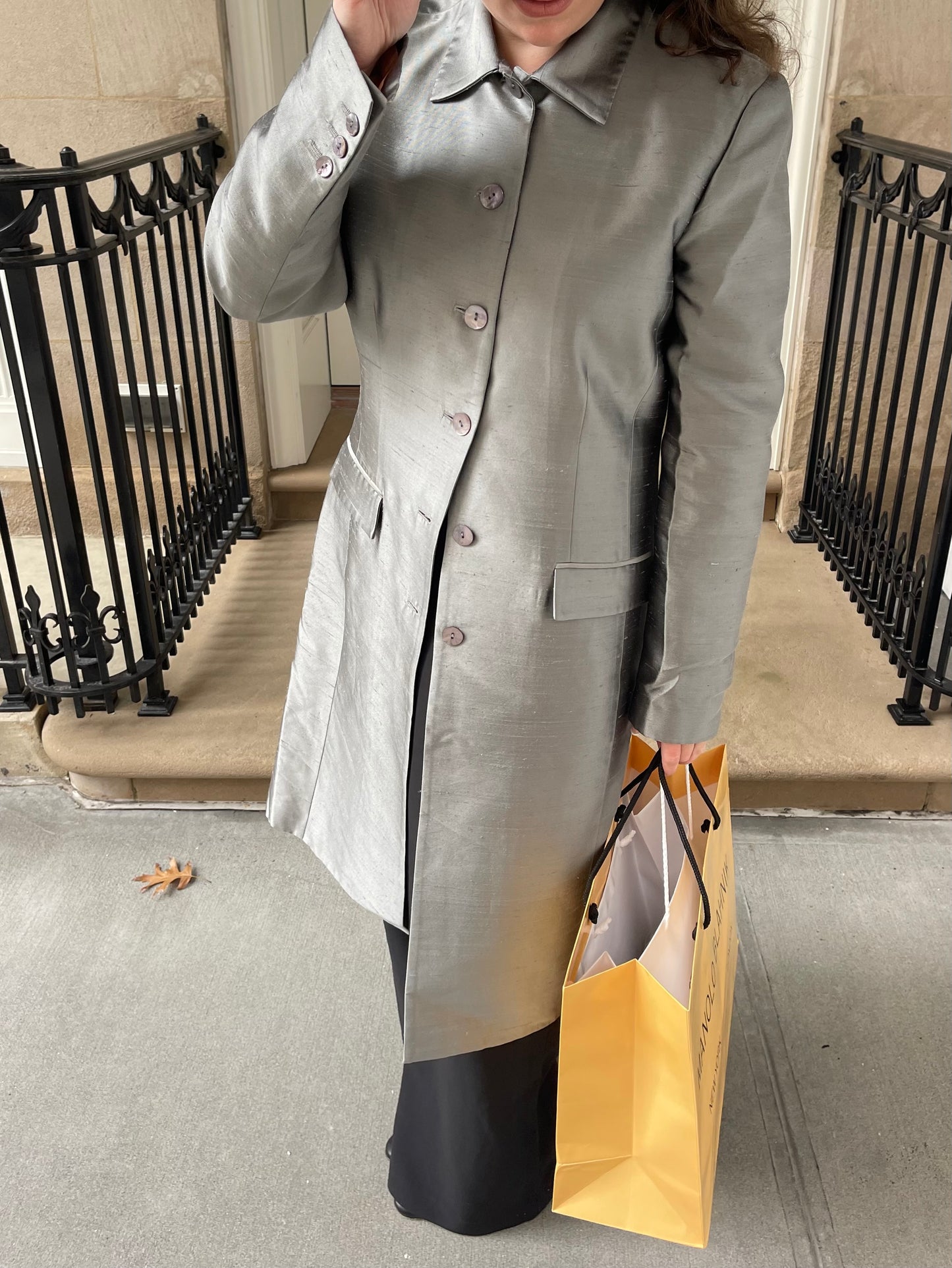 Oscar de la Renta Vintage Silk Coat