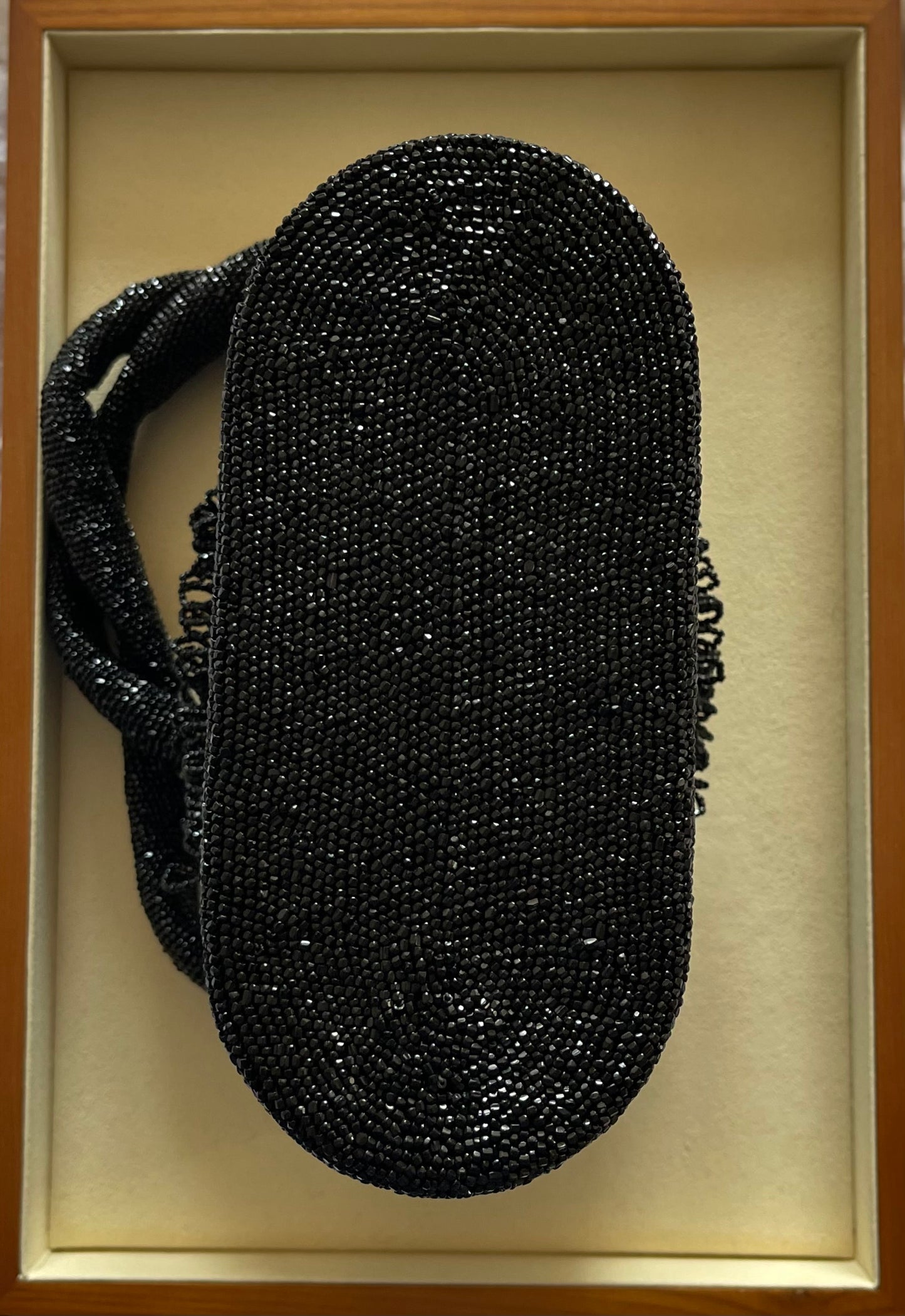 Black Beaded Vintage Purse