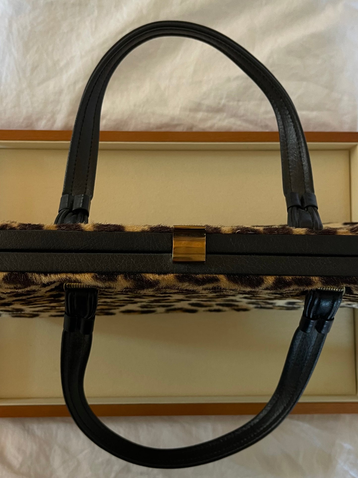 Vintage Rare 1960s Leopard Shoulder Bag