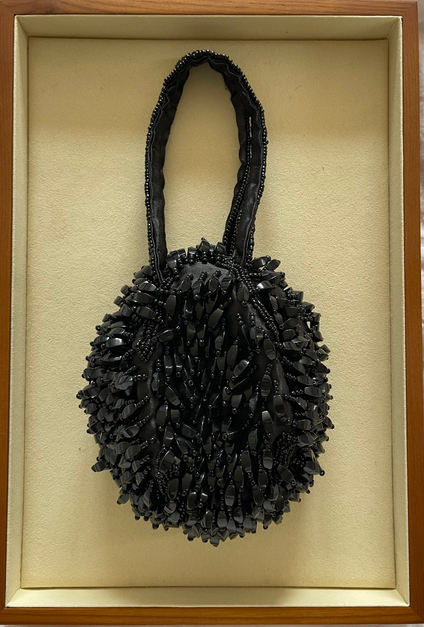 90s Black Vintage Beaded Bag