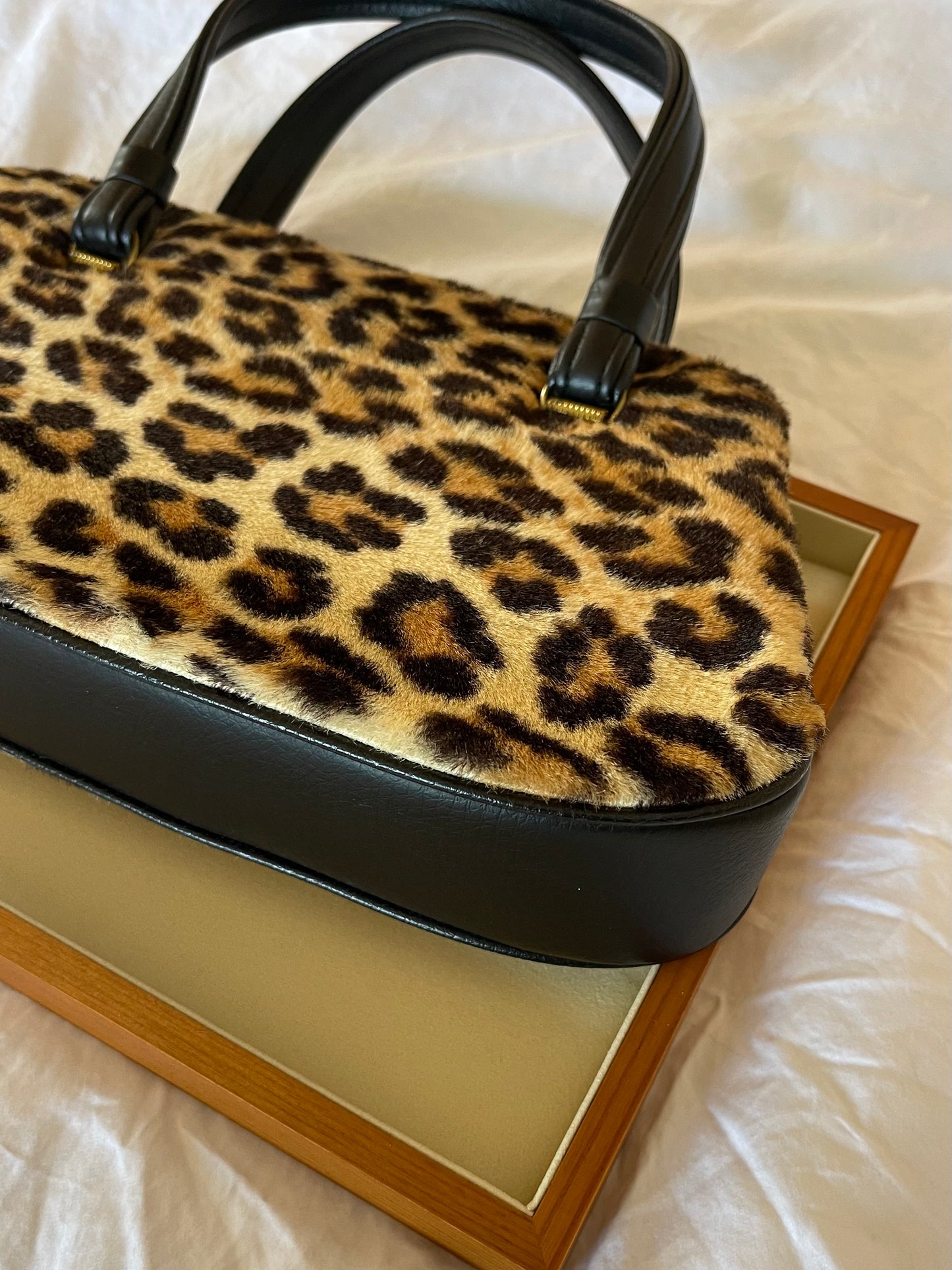 Vintage Rare 1960s Leopard Shoulder Bag