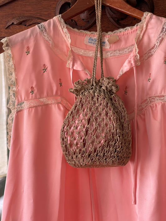 Vintage 1930’s-1940’s Crochet Pouch Bag