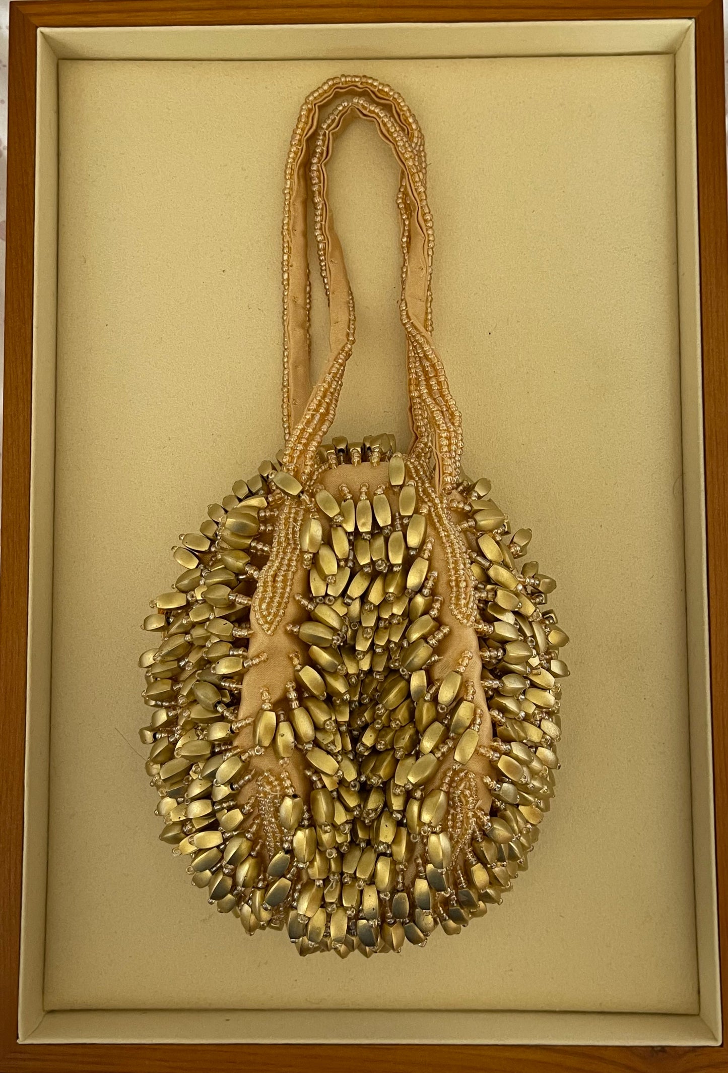 90s Gold Vintage Beaded Bag